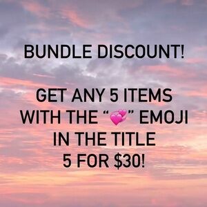💞 5/$30 Bundle Sale!! 💞